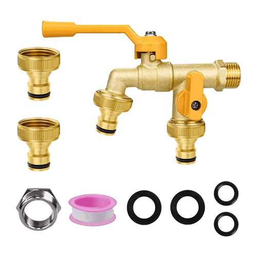 Kutixth Double Outlet Garden Tap
